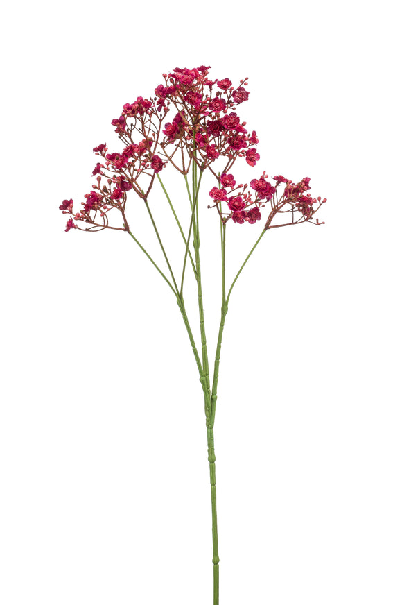 Gypsophila artificial - 1 tallo - rojo fucsia