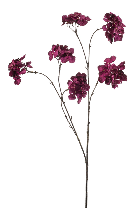 Artificial hydrangea - 1 branch - Purple