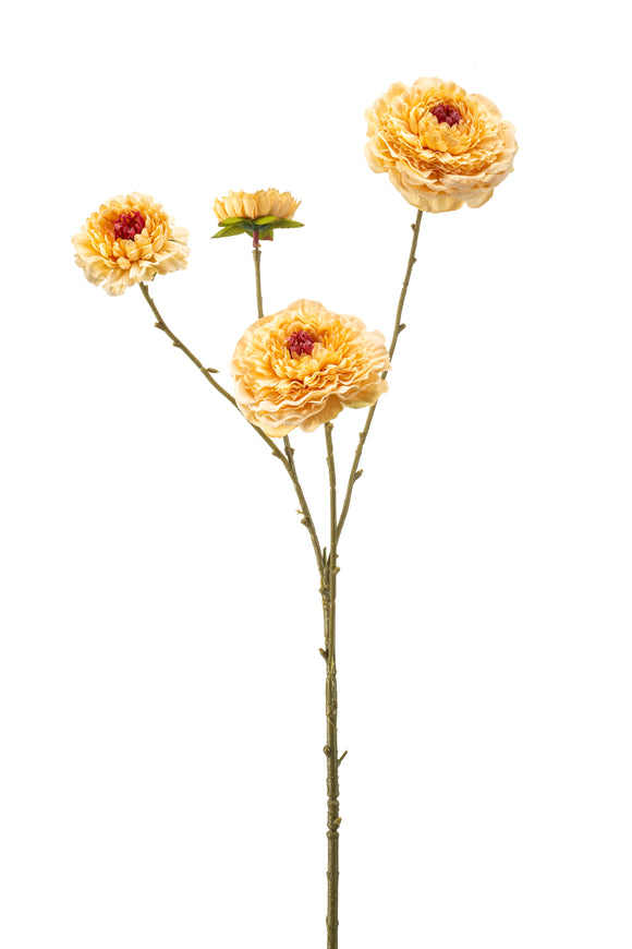 Zinnie artificial - 1 stem - Beige