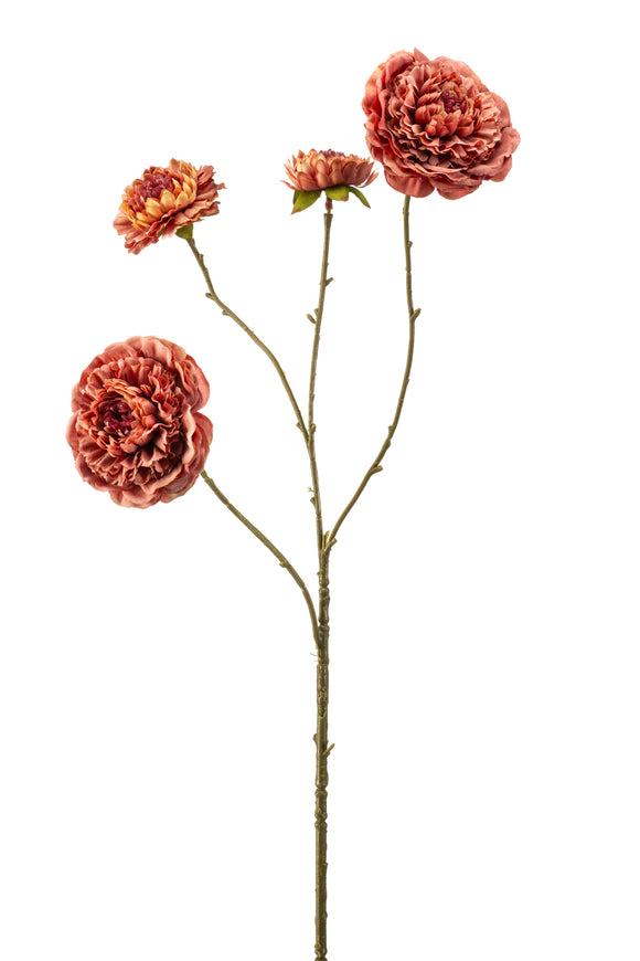 Zinnie artificial - 1 stem - old pink