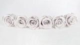 Stabilisierte Rosen Kiara 6 cm - 6 Stück - Grey - Si-nature