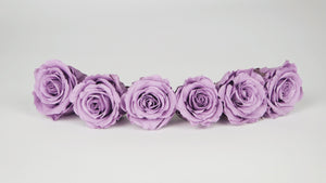 Preserved roses 4,5 cm - 6 rose heads - Parma Lila